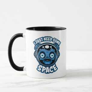 Taza Astronauta zombiano necesita algo de espacio