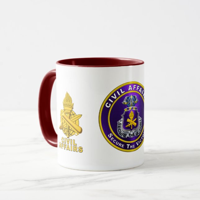 Taza  Asuntos Civiles del Ejército   (Anverso izquierdo)
