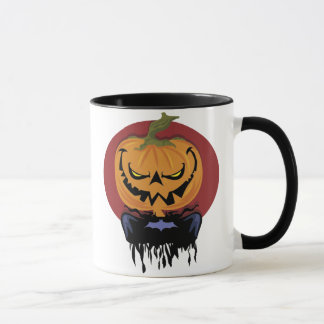 Taza asustadiza de la Jack-o-linterna