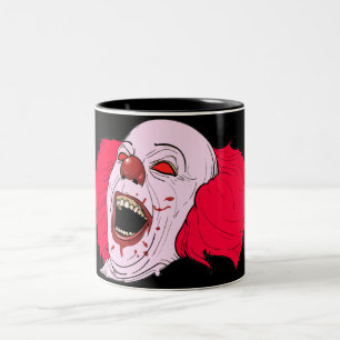 taza asustadiza del payaso