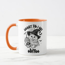 Taza Asustado café gato Lover Funny Halloween