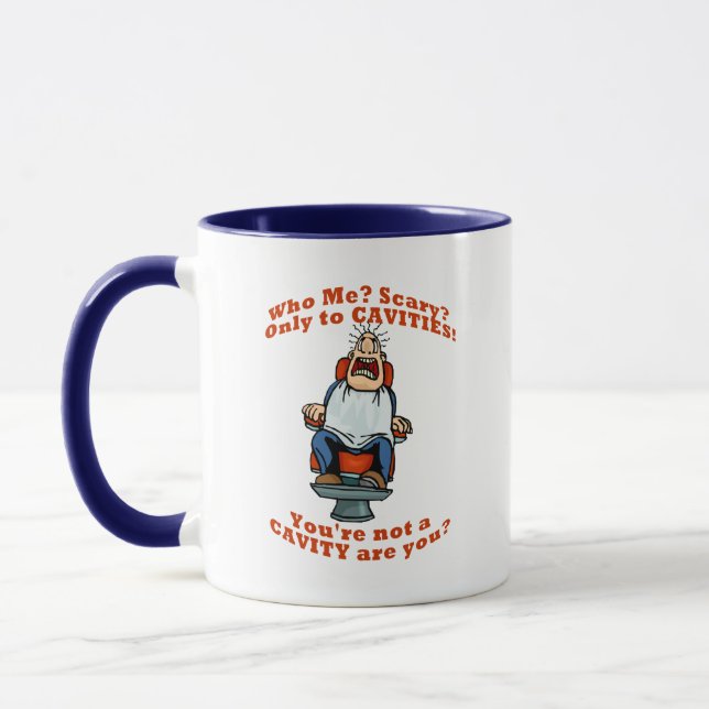 Taza Asustado del dentista (Izquierda)