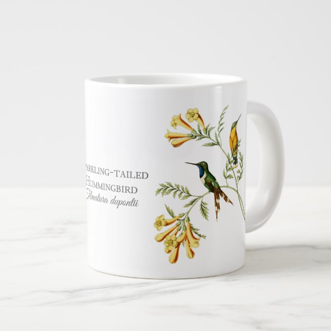 Taza atada chispeante del jumbo del colibrí (Derecha)