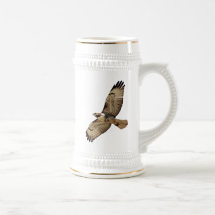 Taza atada rojo del halcón