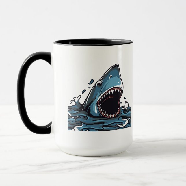 Taza Ataque de tiburón (Izquierda)