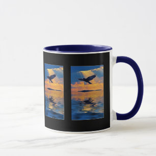 Taza Ataque místico al atardecer en la serie de peluche