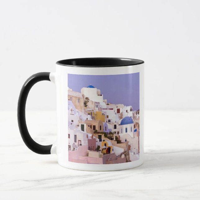 Taza Atardecer al óleo, Santorini 2 (Izquierda)