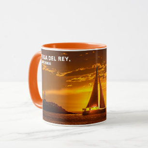 Taza Atardecer de Hora Dorada con Sa- MARINA DEL REY, C
