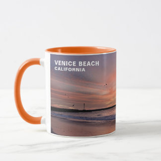 Taza Atardecer de la Hora Dorada - Playa de Venecia, CA