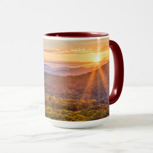 Taza Atardecer de otoño desde Beacon Heights