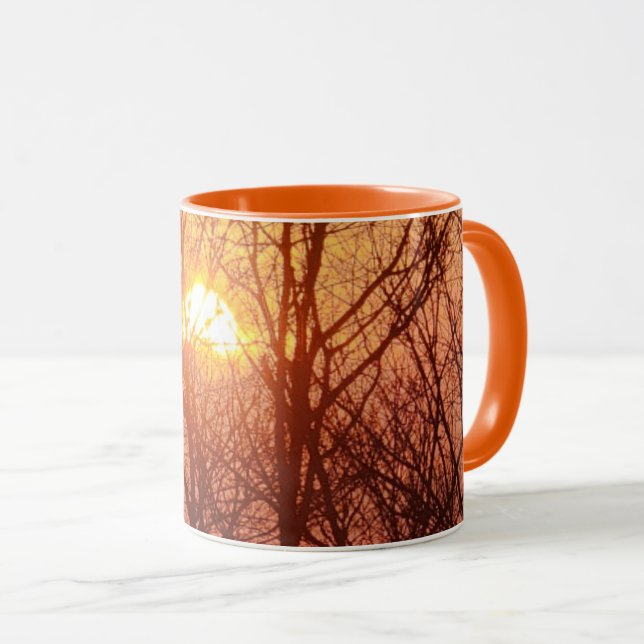 Taza Atardecer detrás de los árboles (Anverso derecho)