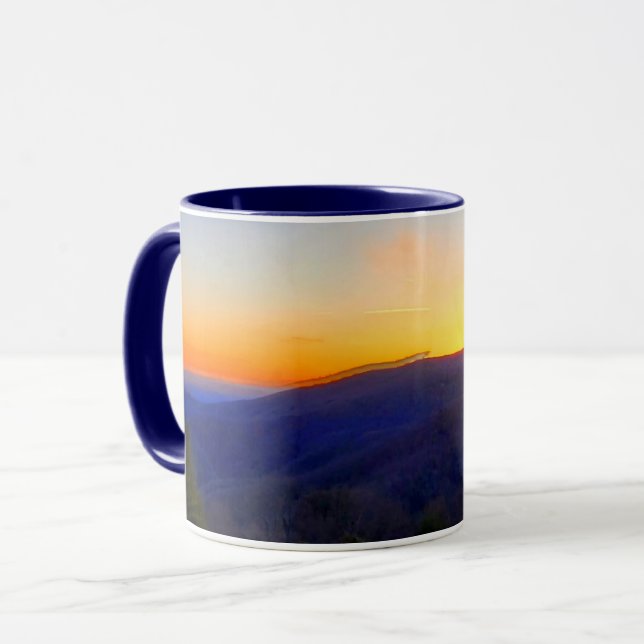 Taza Atardecer en la autopista Blue Ridge Parkway (Anverso izquierdo)