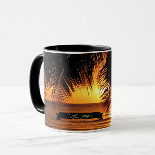 Taza Atardecer en Negril, Jamaica