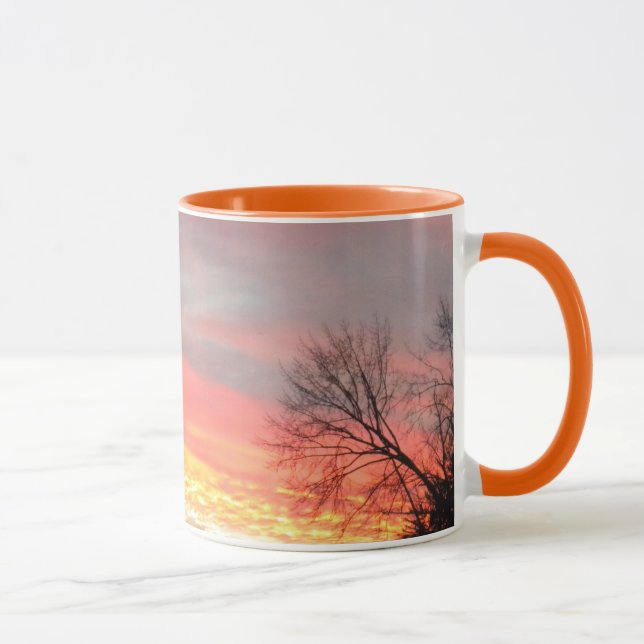 Taza Atardecer/Sunrise Mug Panorámico De Invierno (Derecha)