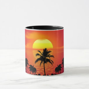 Taza Atardecer Tropical