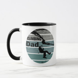 Taza Atardecer vintage Papá escalador