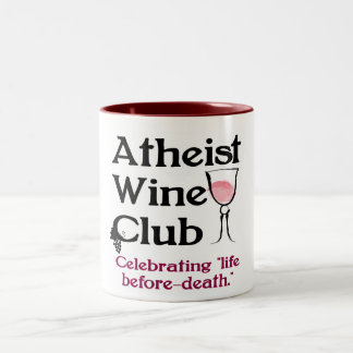 Taza atea del club del vino