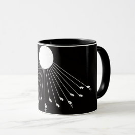 Taza Aten el verdadero símbolo de Dios tazón de café