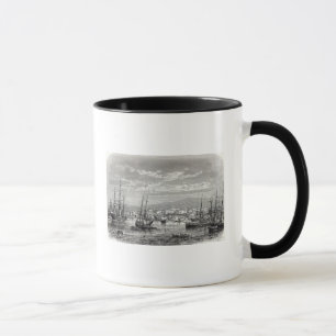 Taza Atenas: vista general del Pireo,