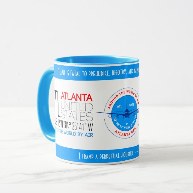Taza Atlanta, Estados Unidos elegante (Anverso izquierdo)