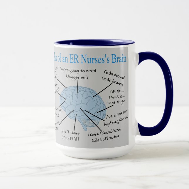 Taza Atlas de los regalos cerebrales de una enfermera (Derecha)