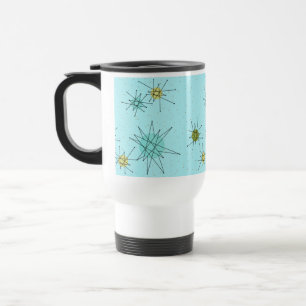Taza atómica azul del viaje de Starbursts del