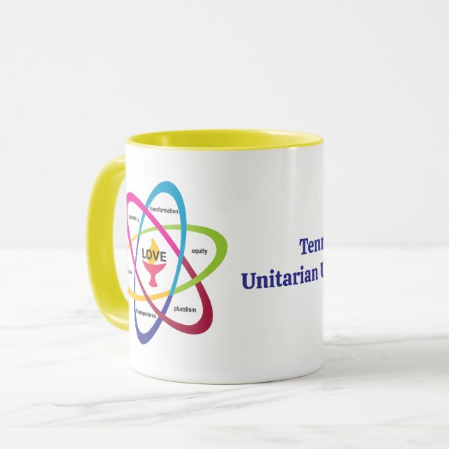Taza Átomo de Valores Compartidos - Associ Universalist (Anverso izquierdo)