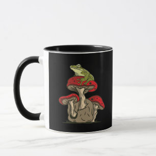 Taza Atractivo Clásico Retro Cottagecore de Rana y Hong