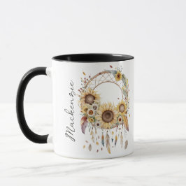 Taza Atrapa sueños Boho Acuarela