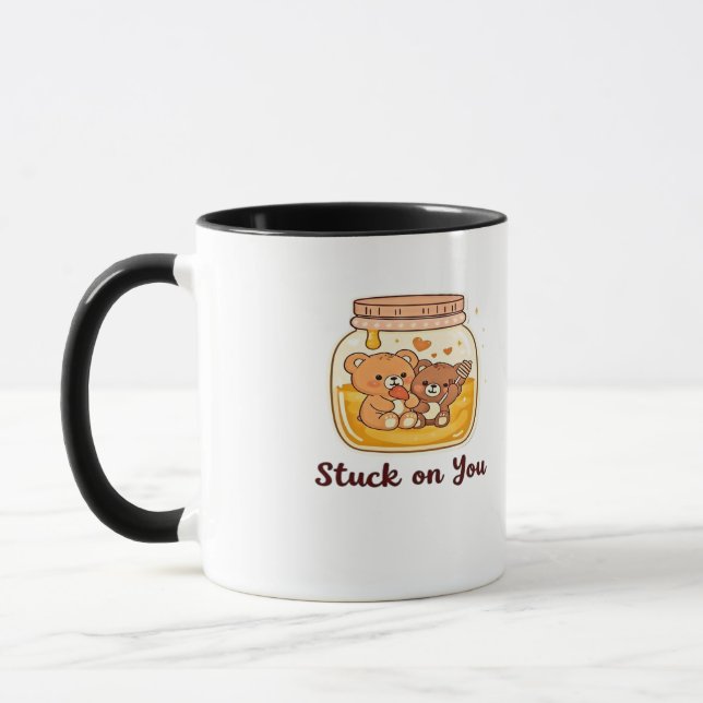 Taza Atrapado en ti Simple estética de amor (Izquierda)