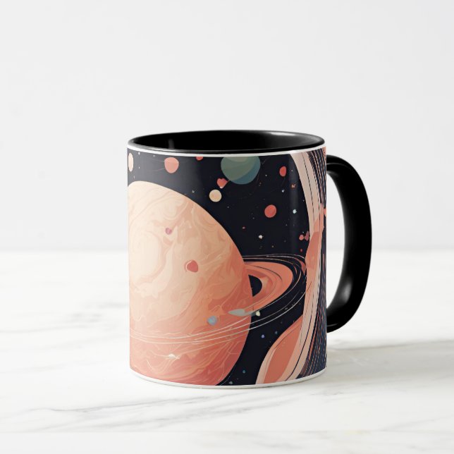 Taza 💖 🌠 "Atrapado en tu órbita" (Anverso derecho)