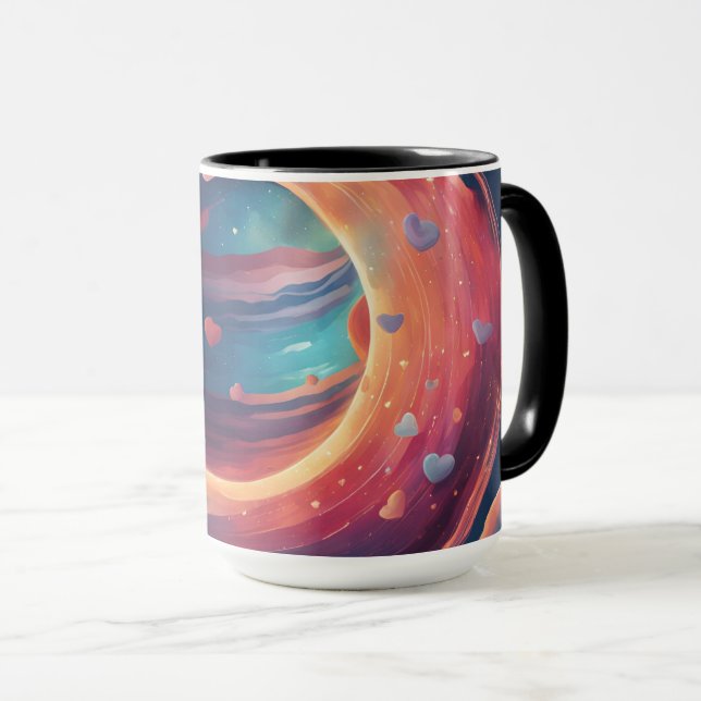 Taza 💖 🌠 "Atrapado en tu órbita" (Anverso derecho)