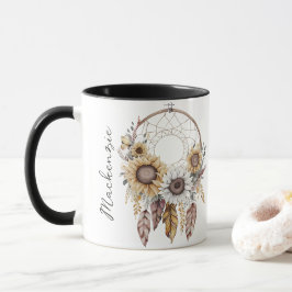 Taza Atrapasueños Boho Acuarela