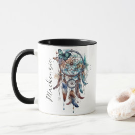 Taza Atrapasueños Boho Acuarela