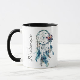 Taza Atrapasueños Boho Acuarela