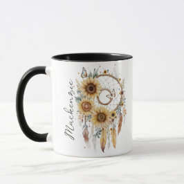 Taza Atrapasueños Boho Acuarela