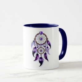 Taza Atrapasueños corazón de Amatista