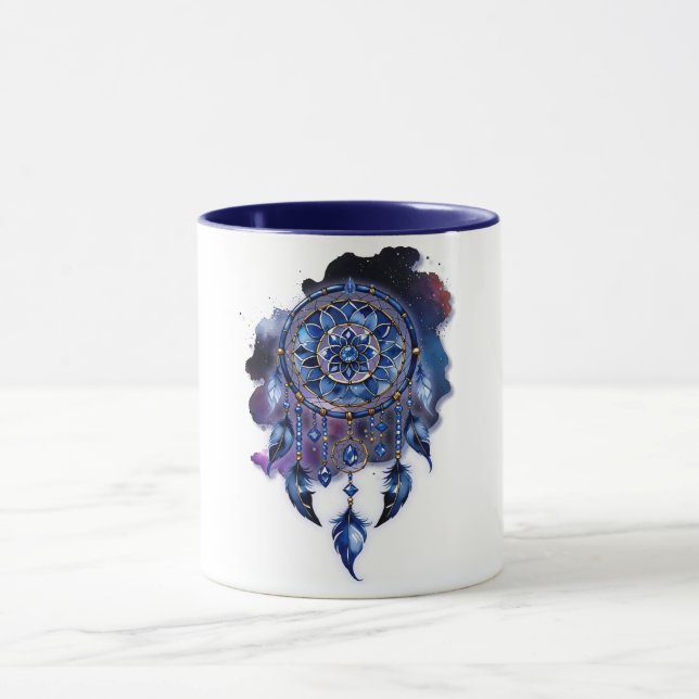 Taza Atrapasueños en noche estrellada (Centro)