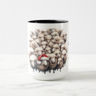 Taza Atrévase a ser diferente Navidades de oveja Café M