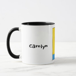 Taza Atrévete a ser diferente, euphorbia cactus, tu nom