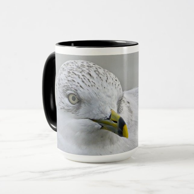 Taza Audaz Anillo Icónico Billing Gull Georgia Fotograf (Anverso izquierdo)