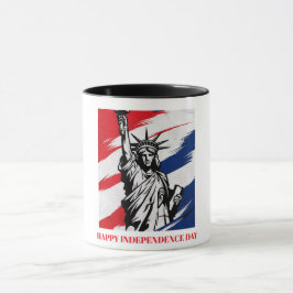 Taza Audaz estatua de las franjas liberales Personaliza