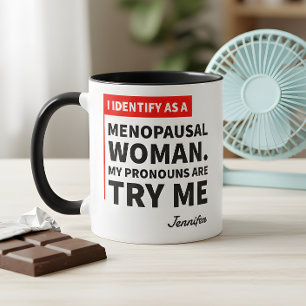 Taza Audaz Menopausia Divertida Intenta Cita