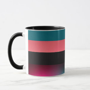 Taza Audaz rayas Gradiente Elegante Café Mug