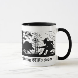 Taza Auf Wildschwein de Jagd/alemán del jabalí de la