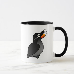 Taza Auklet con cresta