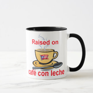 Taza aumentado en leche de la estafa del café