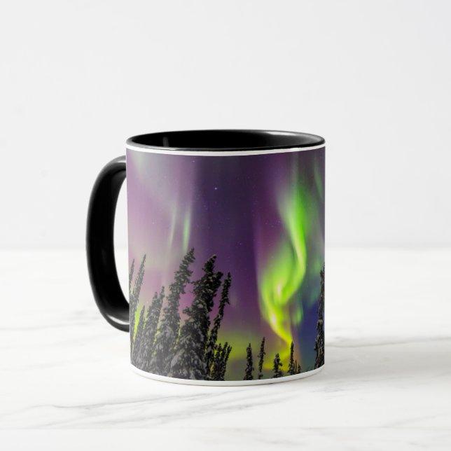 Taza Aurora Boreal | Fairbanks, Alaska (Anverso izquierdo)