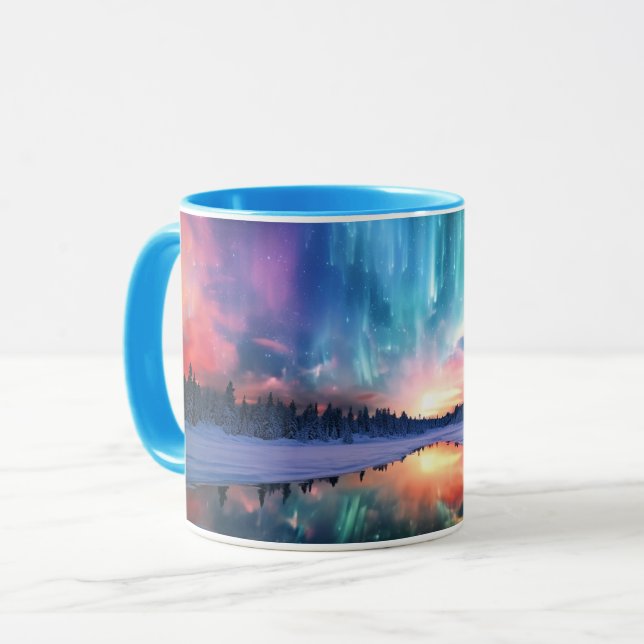 Taza Aurora Boreal, Luces del Norte, (Anverso izquierdo)