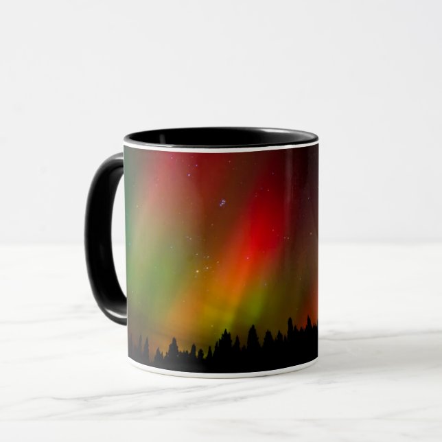 Taza Aurora boreal y árboles (Anverso izquierdo)